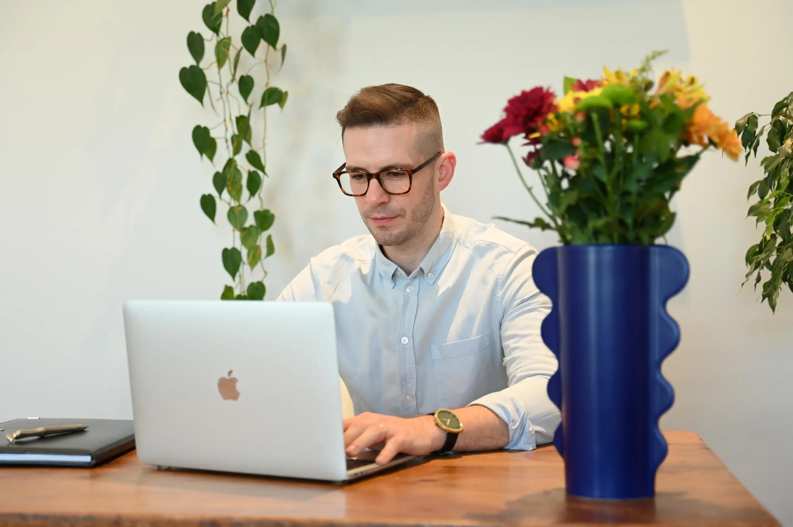 Interior shot of clinic waiting area with natural light